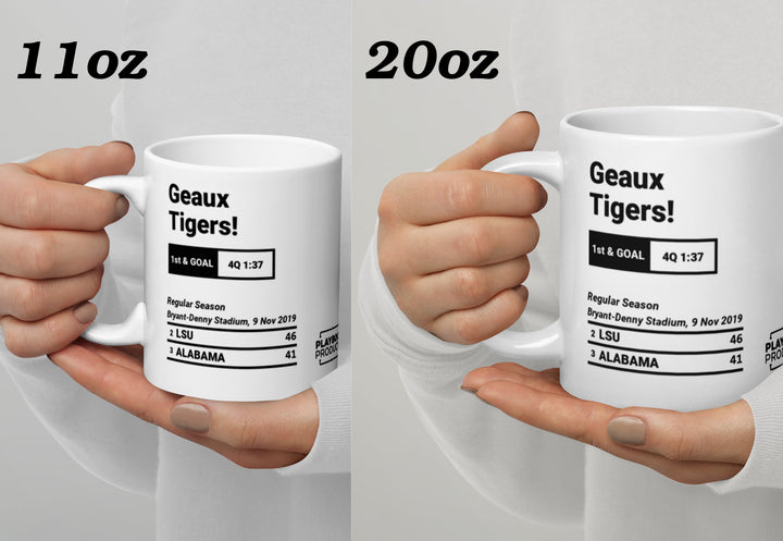 Greatest LSU Football Plays Mug: Geaux Tigers! (2019)