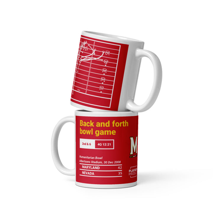 Maryland Football Greatest Plays Mug: Back and forth bowl game (2008)