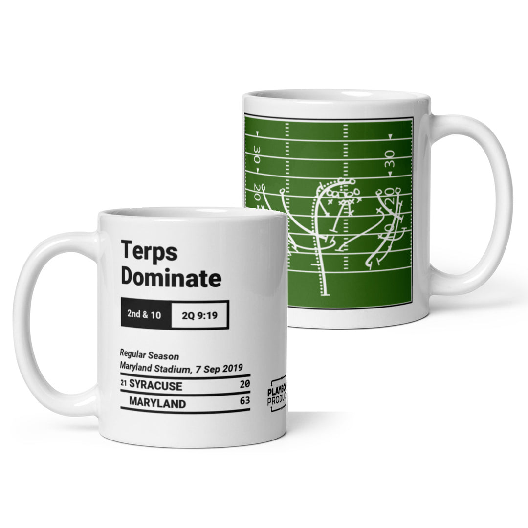 Greatest Maryland Football Plays Mug: Terps Dominate (2019)