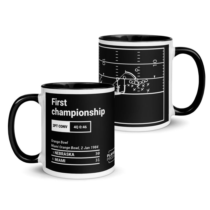 Miami Football Greatest Plays Mug: First championship (1984)