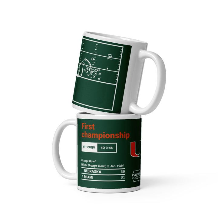 Miami Football Greatest Plays Mug: First championship (1984)