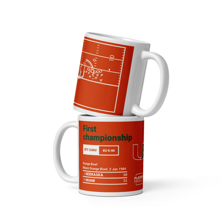 Miami Football Greatest Plays Mug: First championship (1984)