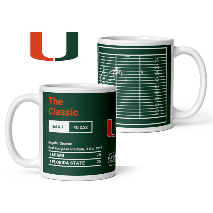 Miami Football Greatest Plays Mug: The Classic (1987)