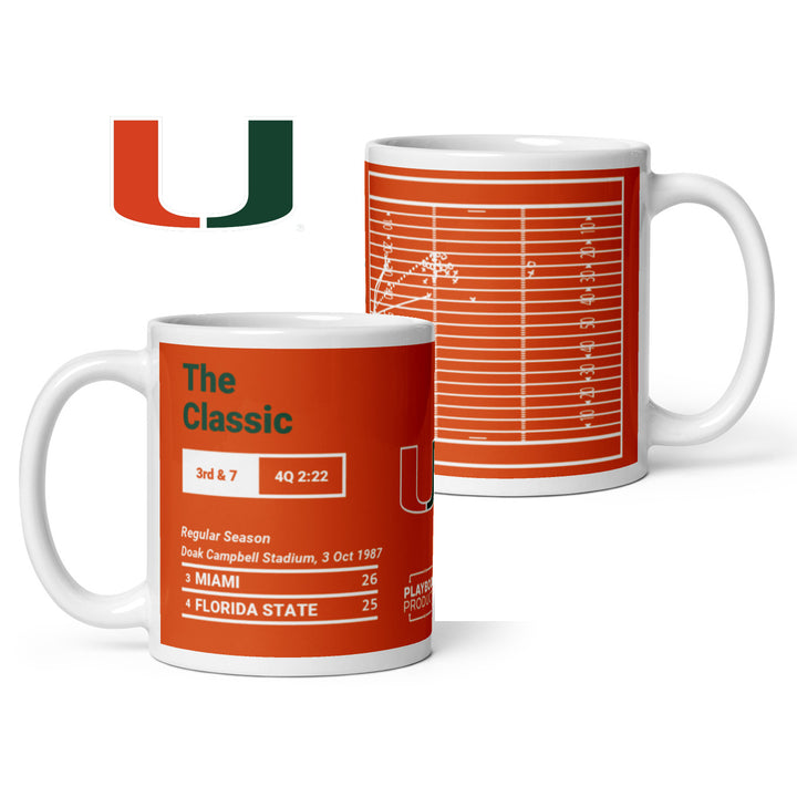 Miami Football Greatest Plays Mug: The Classic (1987)