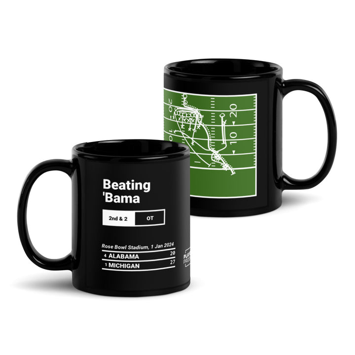 Greatest Michigan Football Plays Mug: Beating 'Bama (2024)