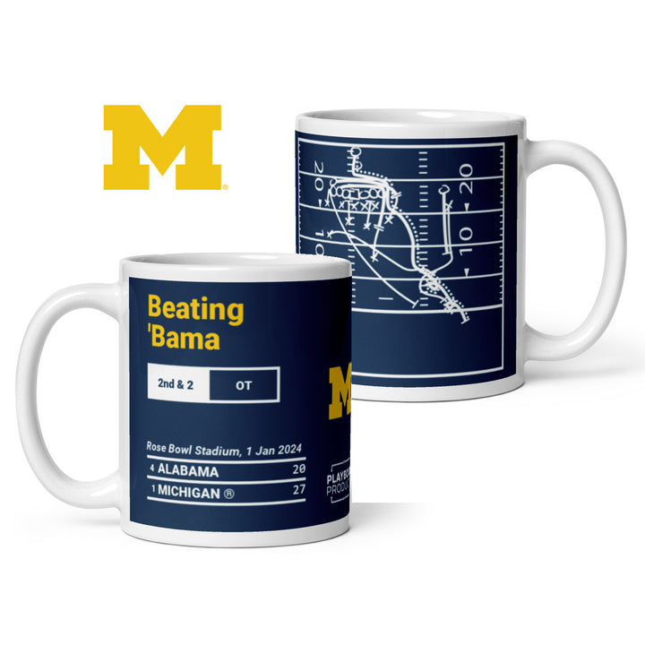 Michigan Football Greatest Plays Mug: Beating 'Bama (2024)