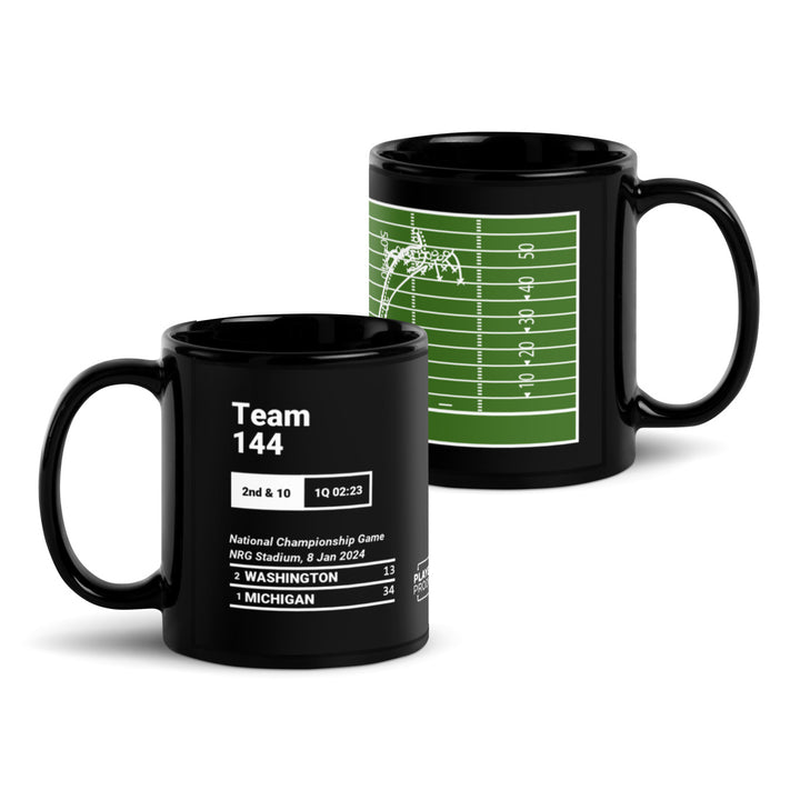 Greatest Michigan Football Plays Mug: Team 144 (2024)
