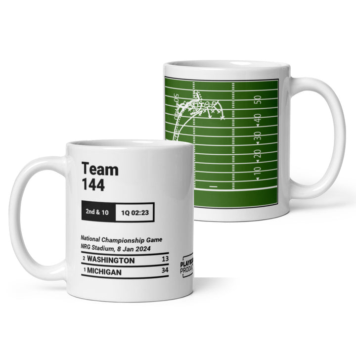 Greatest Michigan Football Plays Mug: Team 144 (2024)