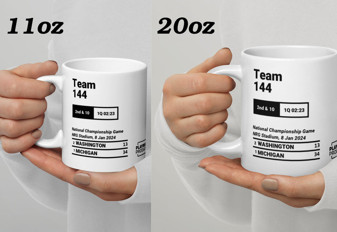 Greatest Michigan Football Plays Mug: Team 144 (2024)