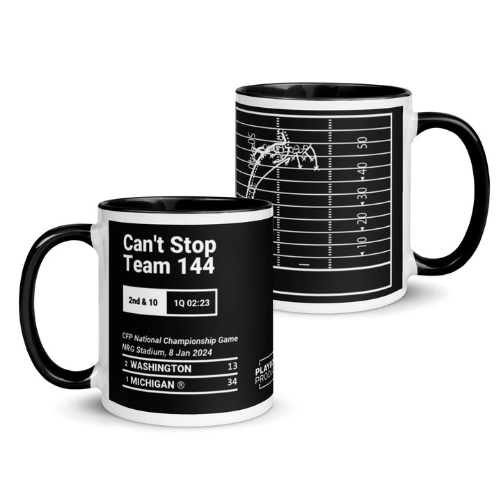 Michigan Football Greatest Plays Mug: Can't Stop Team 144 (2024)