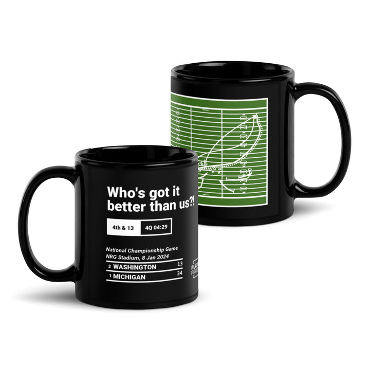 Greatest Michigan Football Plays Mug: Who's got it better than us?! (2024)