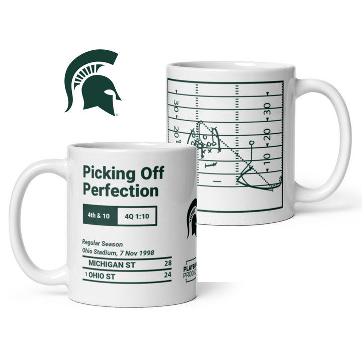 Michigan State Football Greatest Plays Mug: Picking Off Perfection (1998)
