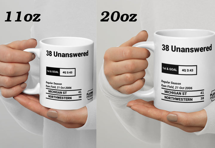 Greatest Michigan State Football Plays Mug: 38 Unanswered (2006)