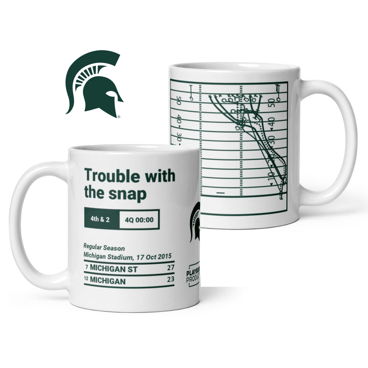 Michigan State Football Greatest Plays Mug: Trouble with the snap (2015)