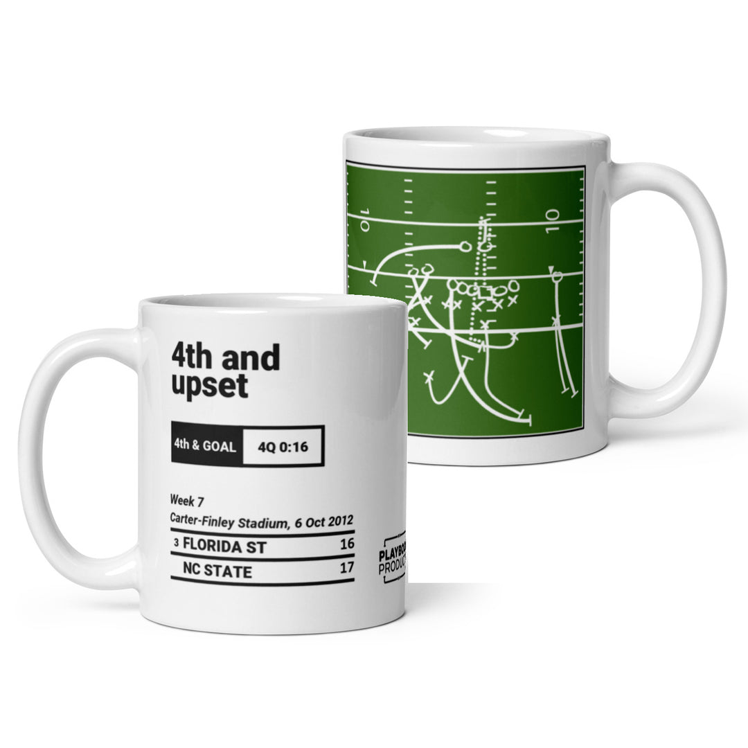 Greatest NC State Football Plays Mug: 4th and upset (2012)