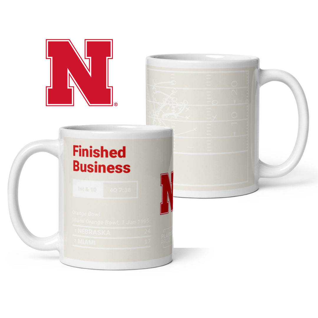 Nebraska Football Greatest Plays Mug: Finished Business (1995)