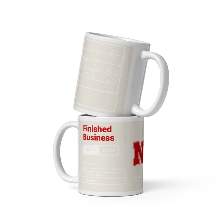 Nebraska Football Greatest Plays Mug: Finished Business (1995)