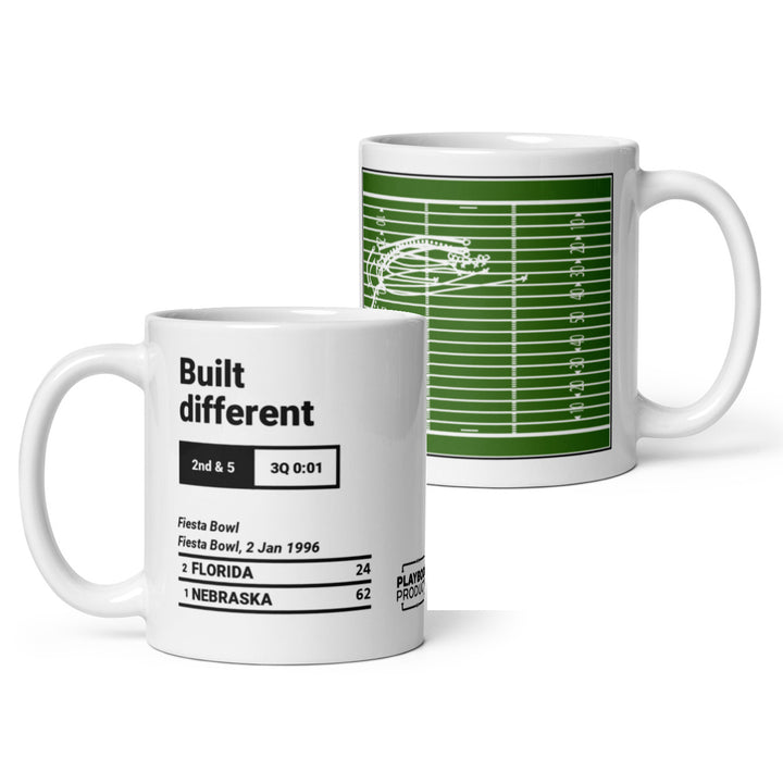 Greatest Nebraska Football Plays Mug: Built different (1996)