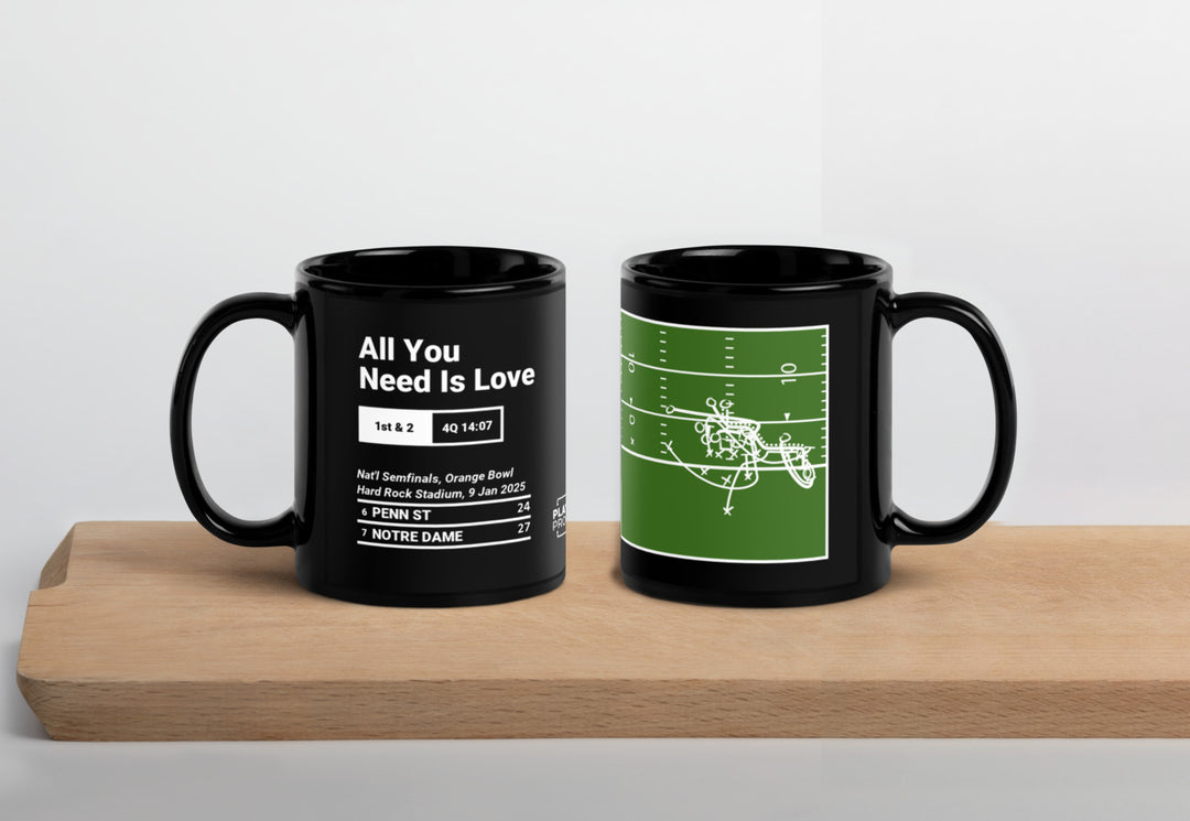 Notre Dame Football Greatest Plays Mug: All You Need Is Love (2025)