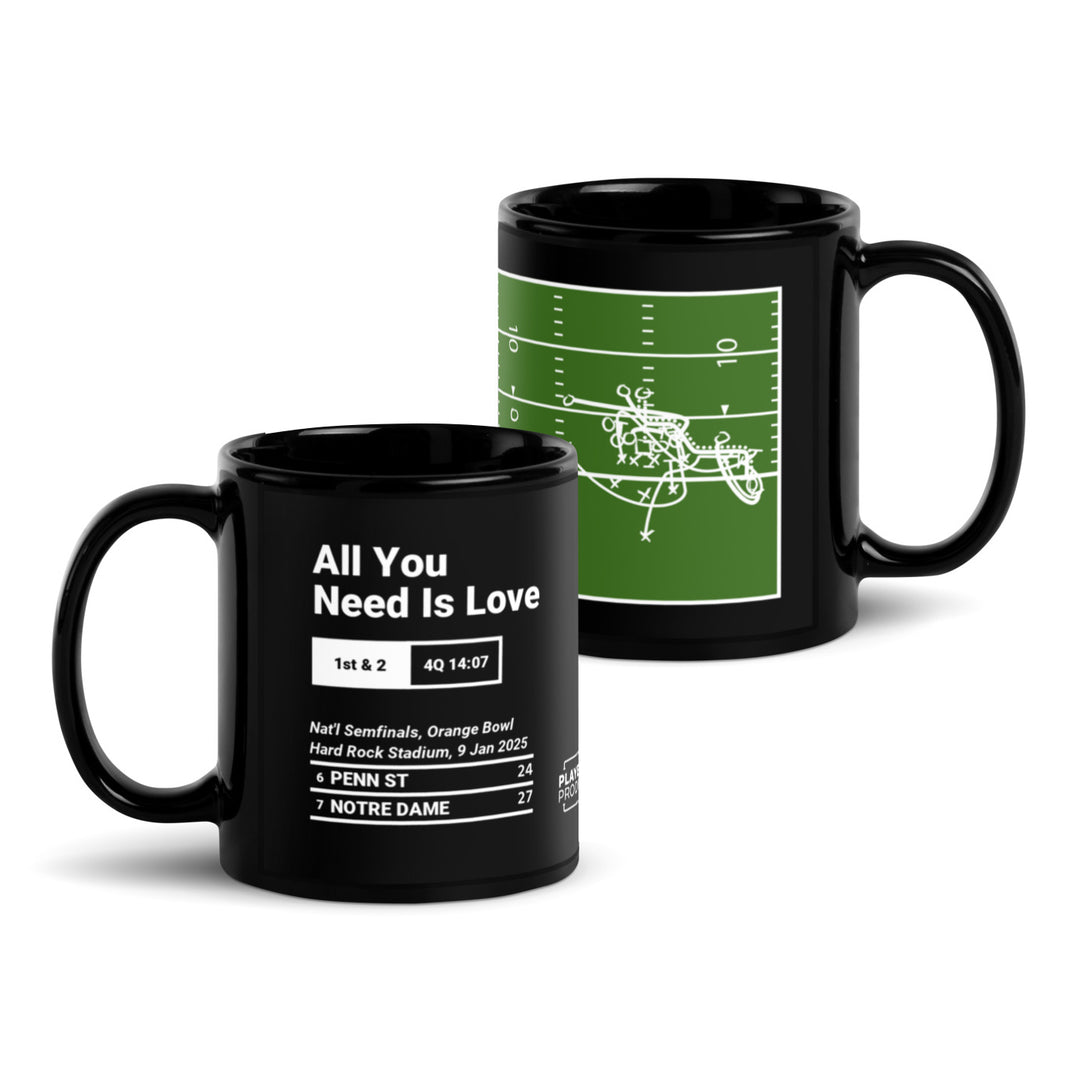 Notre Dame Football Greatest Plays Mug: All You Need Is Love (2025)