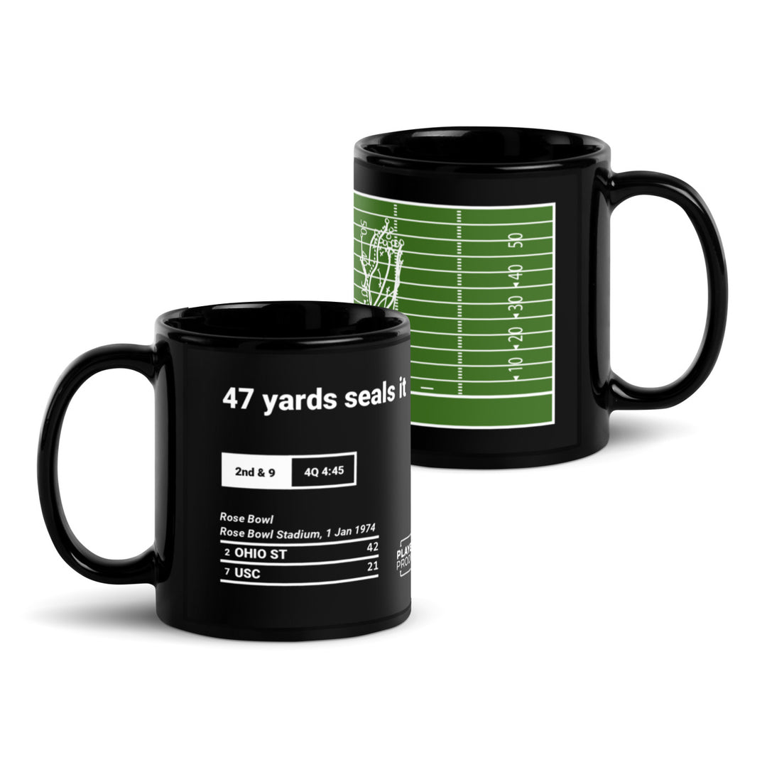 Ohio State Football Greatest Plays Mug: 47 yards seals it (1974)