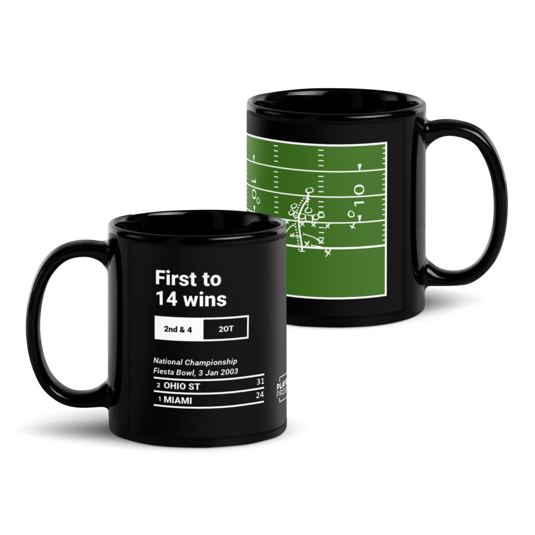 Ohio State Football Greatest Plays Mug: First to 14 wins (2003)