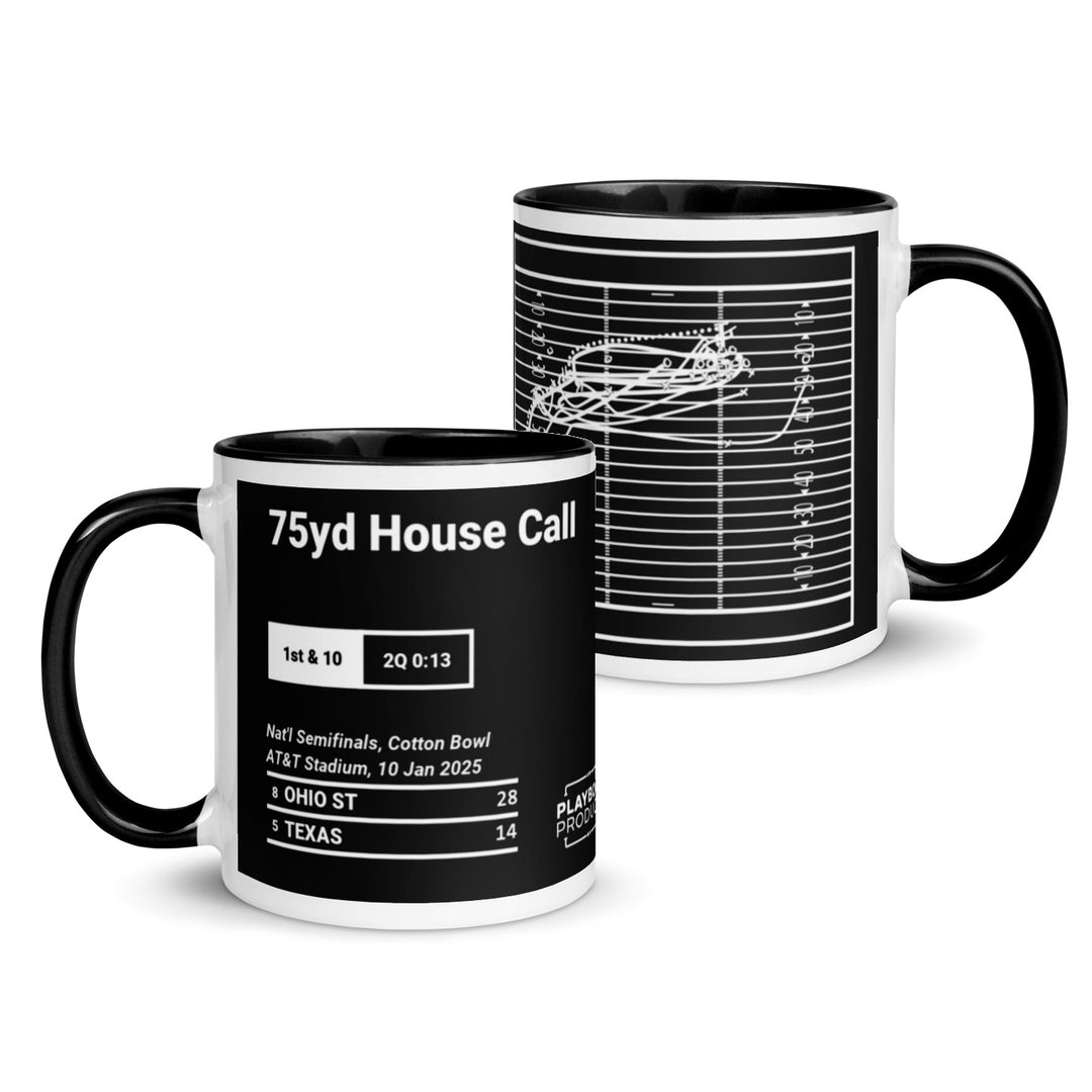 Ohio State Football Greatest Plays Mug: 75yd House Call (2025)