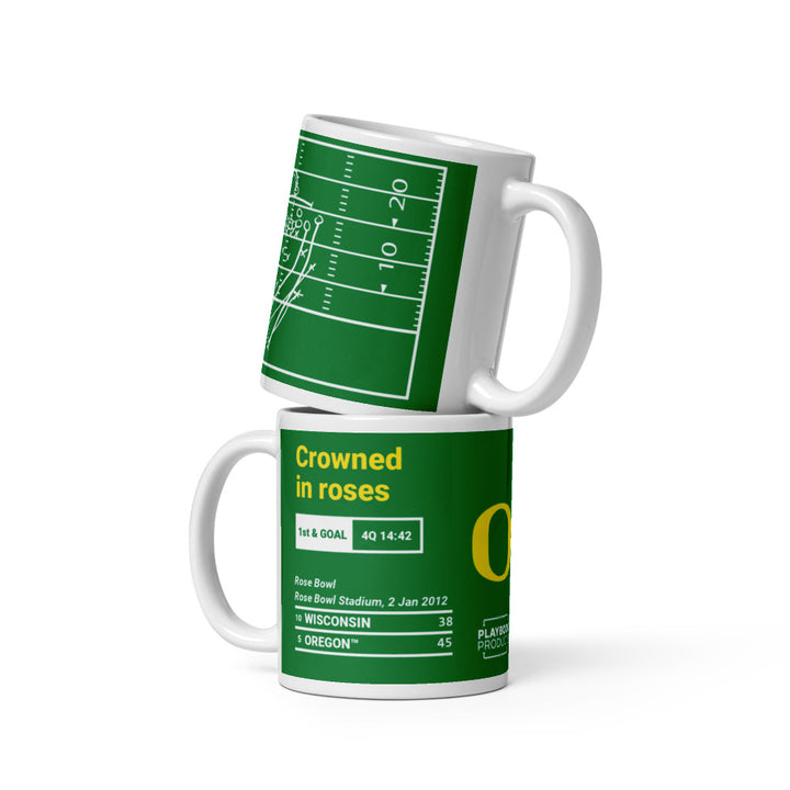 Oregon Football Greatest Plays Mug: Crowned in roses (2012)