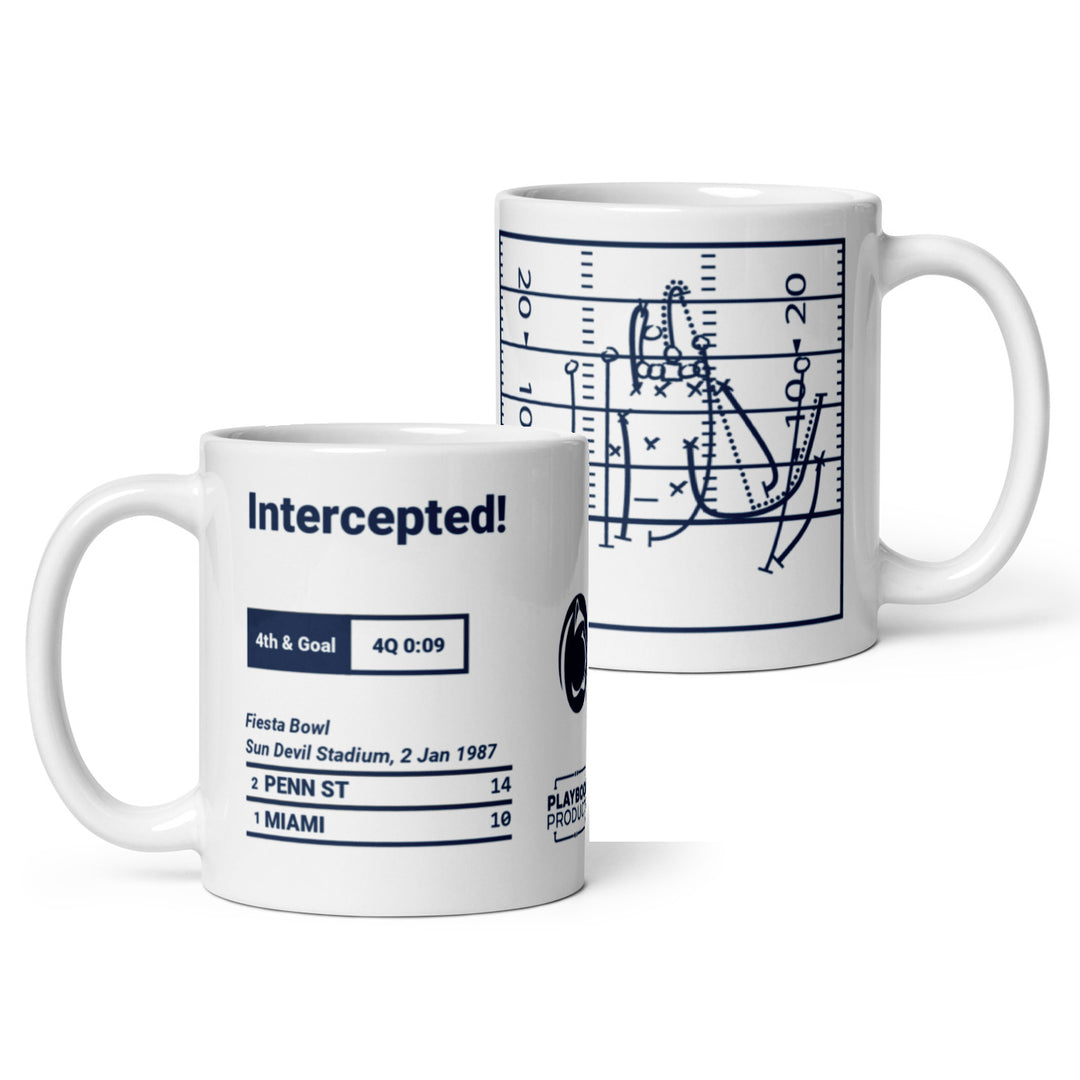 Penn State Football Greatest Plays Mug: Intercepted! (1987)