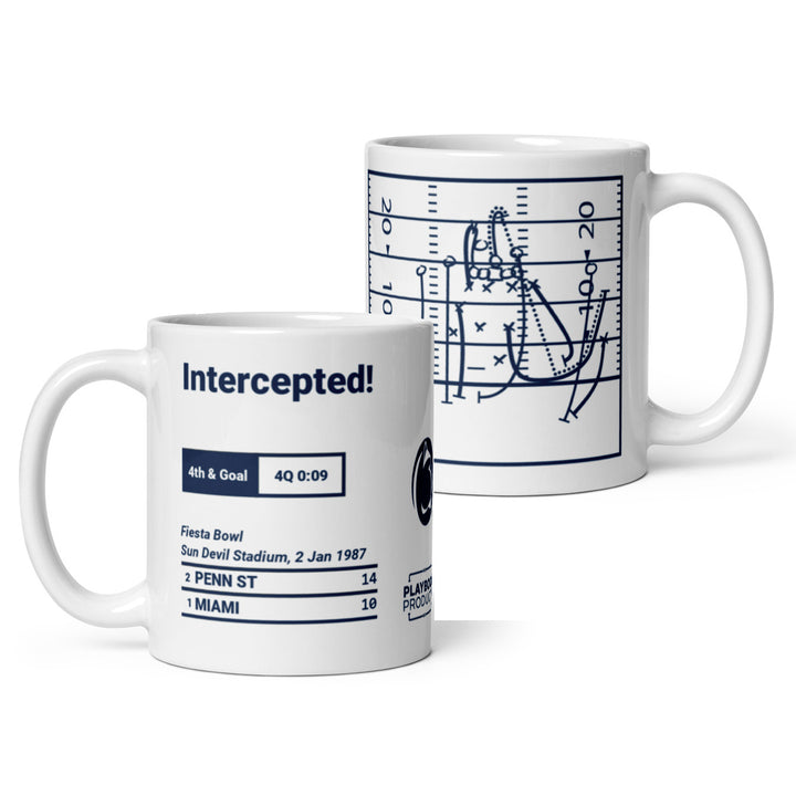 Penn State Football Greatest Plays Mug: Intercepted! (1987)