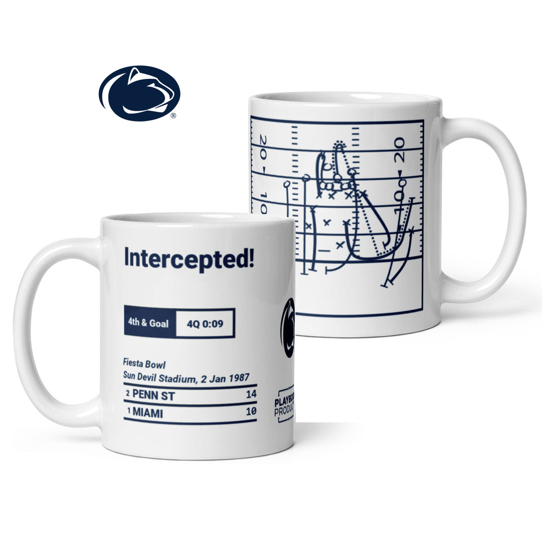 Penn State Football Greatest Plays Mug: Intercepted! (1987)