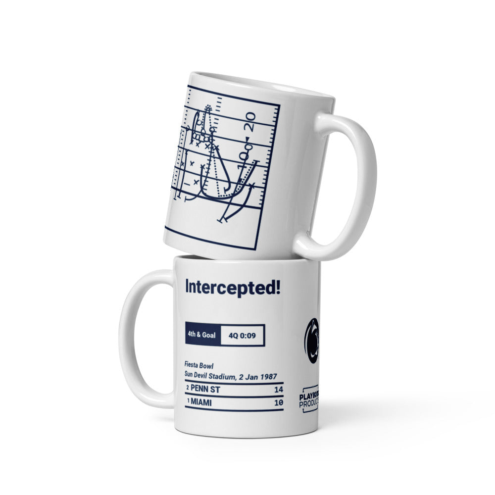 Penn State Football Greatest Plays Mug: Intercepted! (1987)