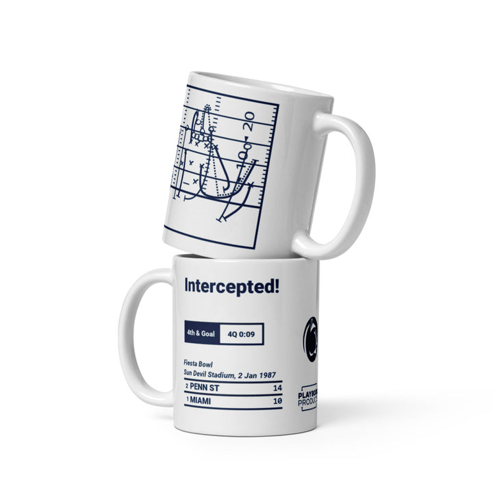 Penn State Football Greatest Plays Mug: Intercepted! (1987)