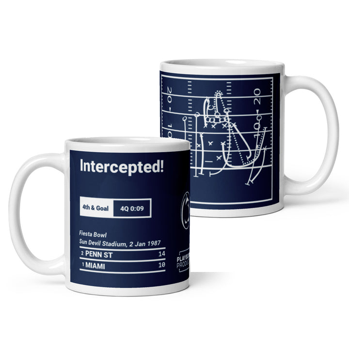 Penn State Football Greatest Plays Mug: Intercepted! (1987)