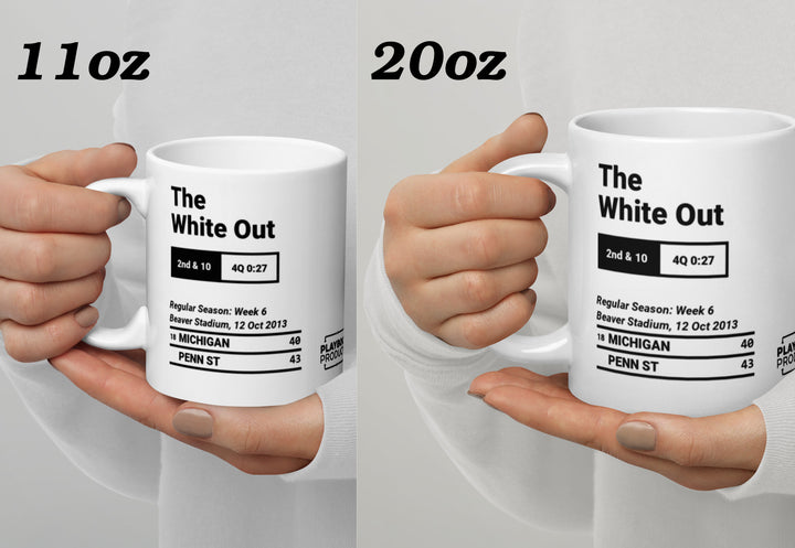Greatest Penn State Football Plays Mug: The White Out (2013)
