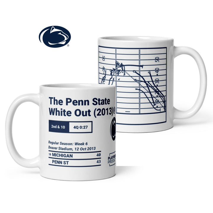 Penn State Football Greatest Plays Mug: The Penn State White Out (2013)® (2013)
