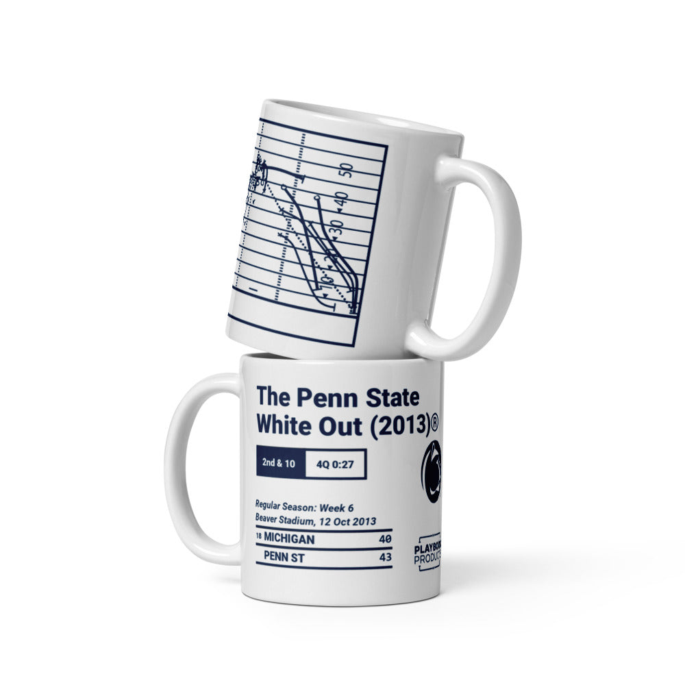 Penn State Football Greatest Plays Mug: The Penn State White Out (2013)® (2013)