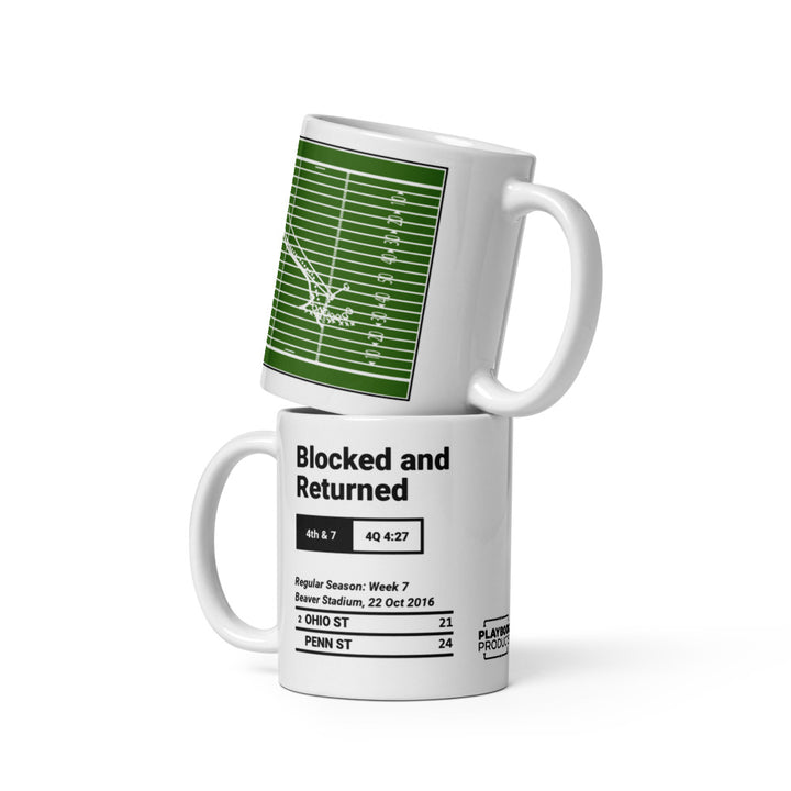Greatest Penn State Football Plays Mug: Blocked and Returned (2016)