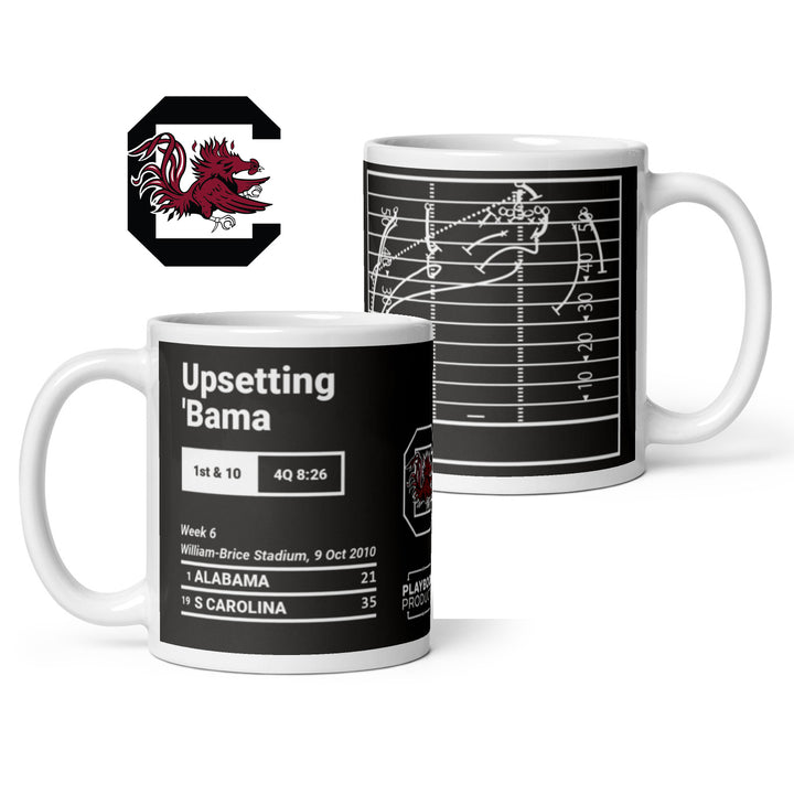 South Carolina Football Greatest Plays Mug: Upsetting 'Bama (2010)