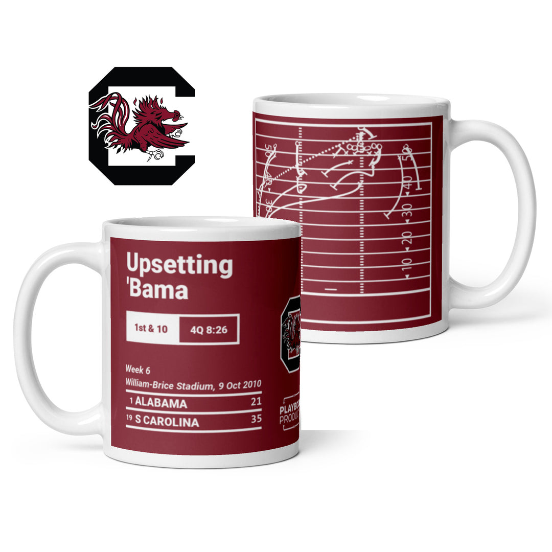 South Carolina Football Greatest Plays Mug: Upsetting 'Bama (2010)