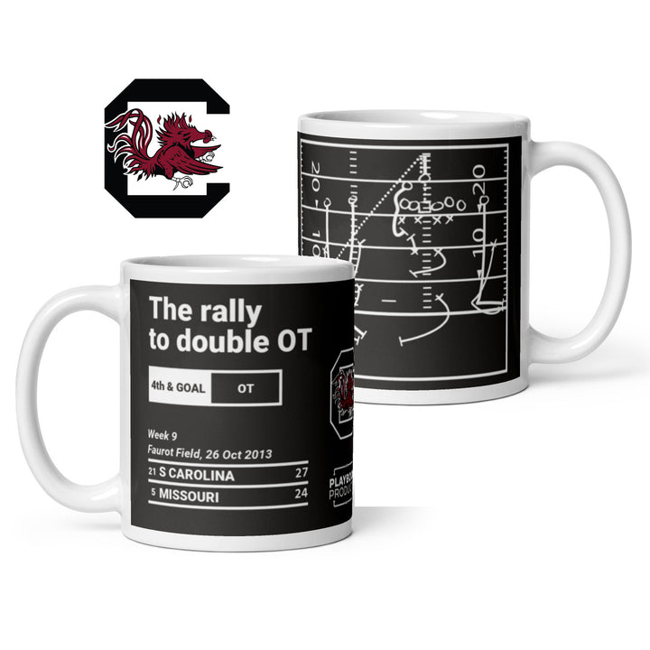 South Carolina Football Greatest Plays Mug: The rally to double OT (2013)