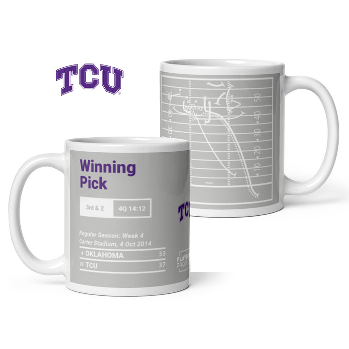 TCU Football Greatest Plays Mug: Winning Pick (2014)