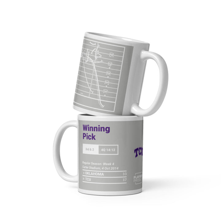 TCU Football Greatest Plays Mug: Winning Pick (2014)