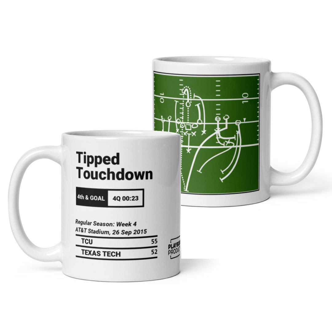 Greatest TCU Football Plays Mug: Tipped Touchdown (2015)