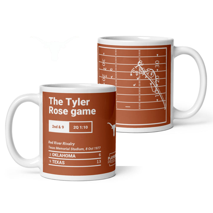 Texas Football Greatest Plays Mug: The Tyler Rose game (1977)