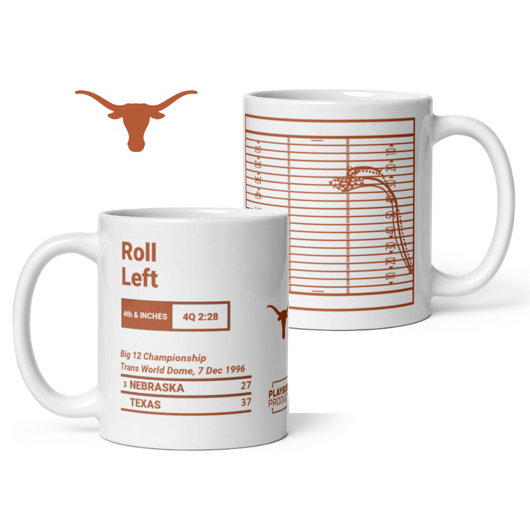 Texas Football Greatest Plays Mug: Roll Left (1996)