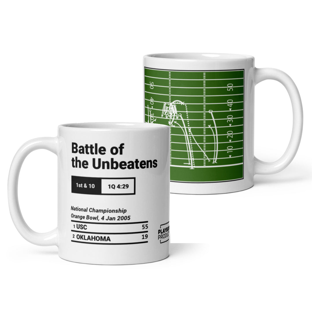 USC Football Greatest Plays Mug: Battle of the Unbeatens (2005)