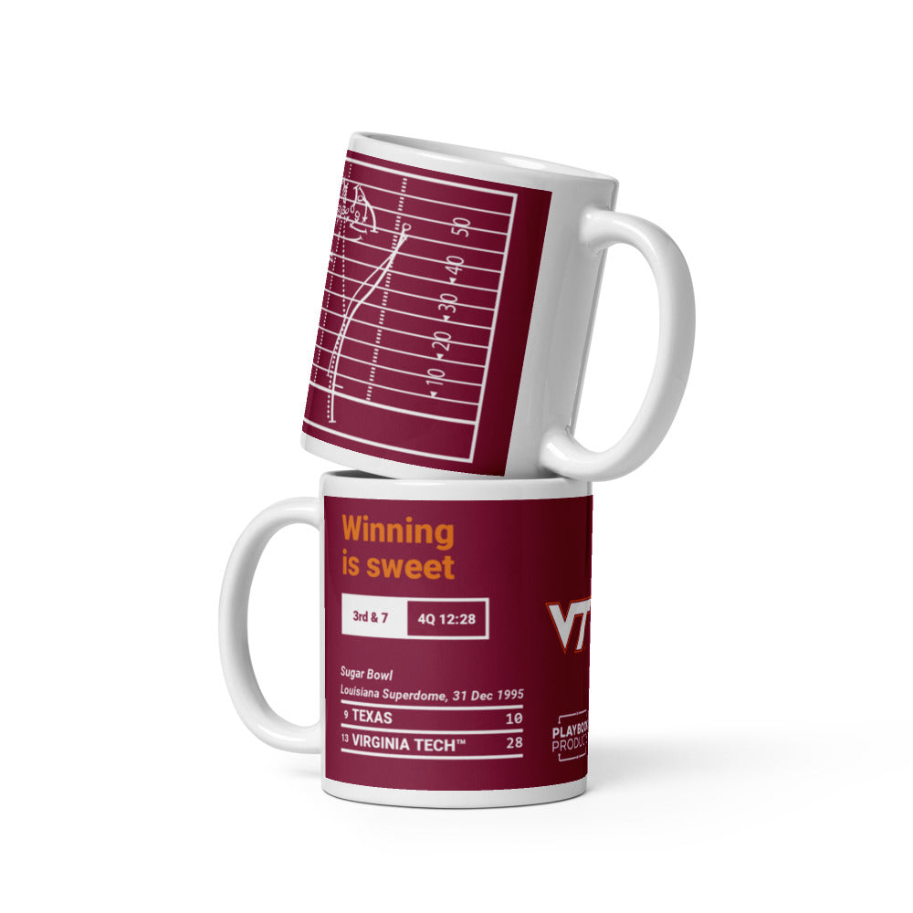 Virginia Tech Football Greatest Plays Mug: Winning is sweet (1995)