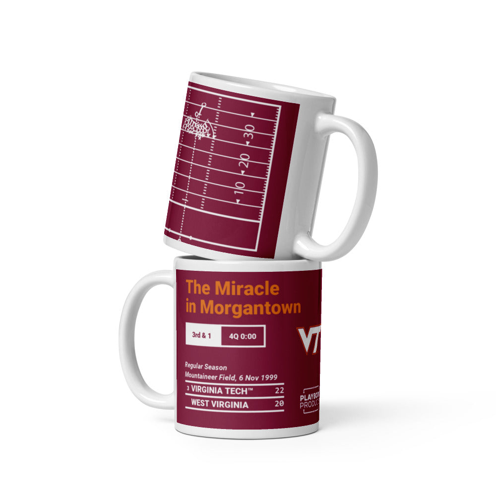 Virginia Tech Football Greatest Plays Mug: The Miracle in Morgantown (1999)