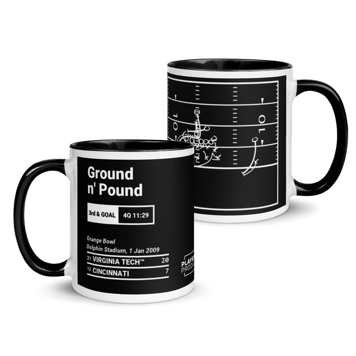 Virginia Tech Football Greatest Plays Mug: Ground n' Pound (2009)